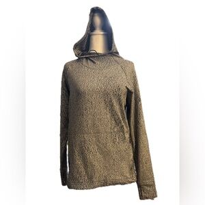 Lululemon Ready to Rulu Hoodie Luon Spray Speckled White Black Sz 6 Like New